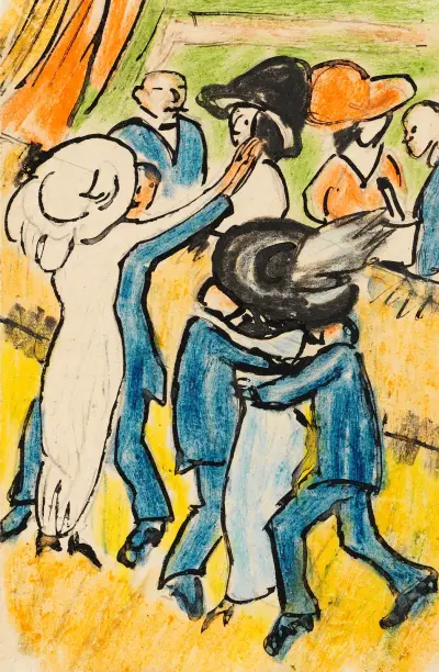In the Dance Café, Hermann Max Pechstein