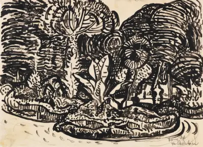 Italian Garden, Hermann Max Pechstein