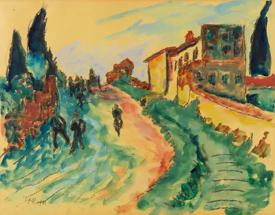 Włoski pejzaż, Hermann Max Pechstein