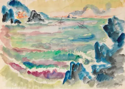 Monterosso al mare, Hermann Max Pechstein