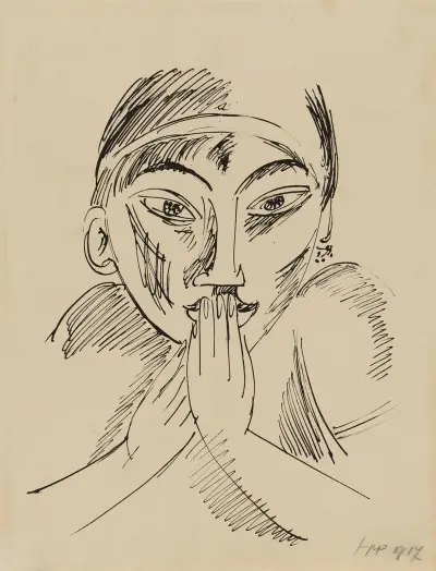 Palau-Mädchen, Hermann Max Pechstein
