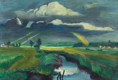 Passing thunderstorm av Hermann Max Pechstein