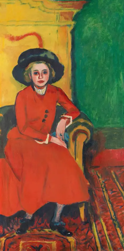 Portrait of Charlotte Cuhrt, Hermann Max Pechstein