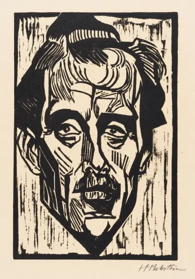 Porträtt av Dr. Freundlich av Hermann Max Pechstein