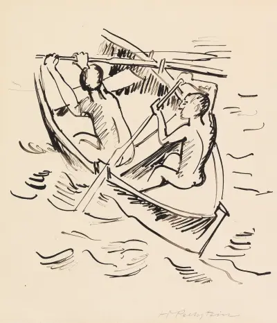 Rowers, Hermann Max Pechstein