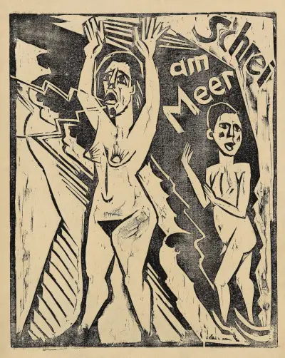 Schrei am Meer, Hermann Max Pechstein