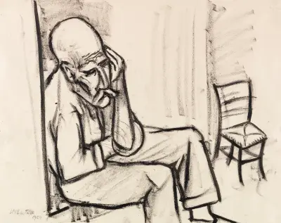 Seated Man, Hermann Max Pechstein