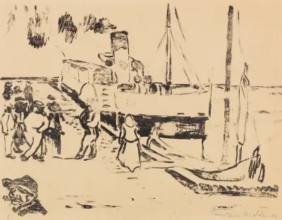 Small steamboat, Hermann Max Pechstein