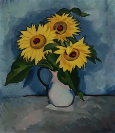 Sonnenblumen, Hermann Max Pechstein