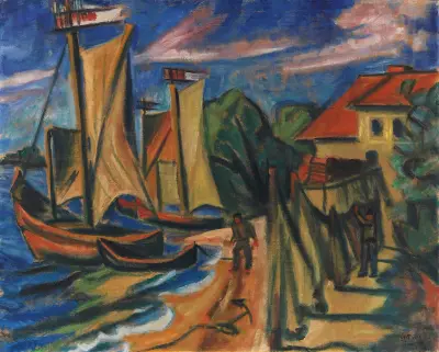 Summer morning, Hermann Max Pechstein