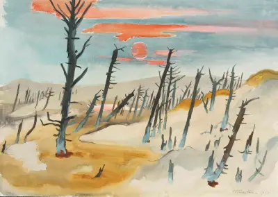 The Dead Forest – Lonske Dune, Hermann Max Pechstein