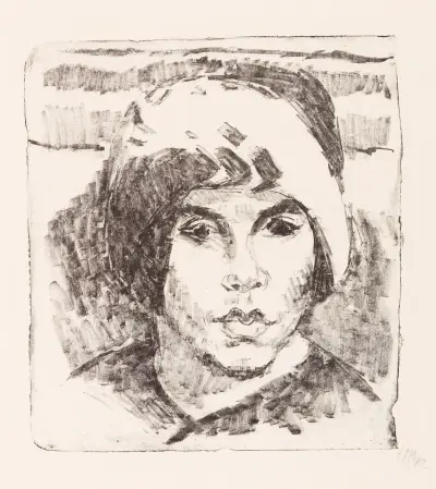The Fur Hat, Hermann Max Pechstein