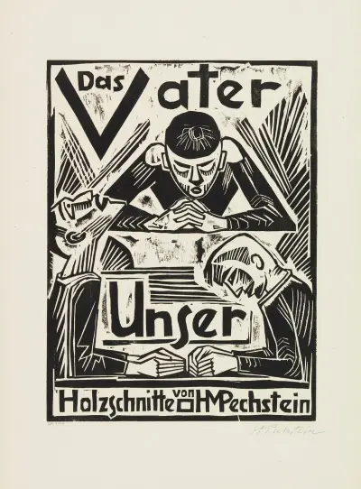 The Lord’s Prayer (Das Vater Unser) – Title Page, Hermann Max Pechstein