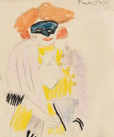 The Masked Woman, Hermann Max Pechstein