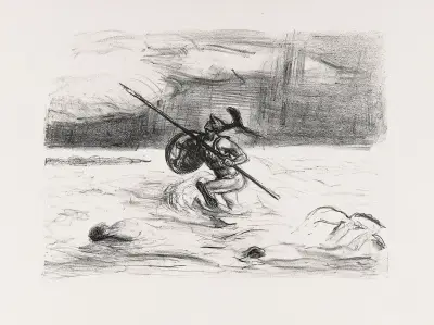 Achill im Storme av Max Slevogt