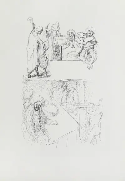 Ali Baba och de fyrtio rövarna (pl. 16) av Max Slevogt