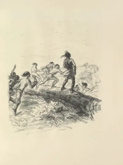 Berättelser från Lederstrumpf, pl. 10 av Max Slevogt