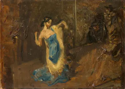 Marietta dansande i rummet av Max Slevogt