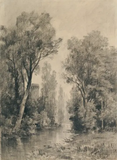Schloss am Fluss von Maxime Lalanne