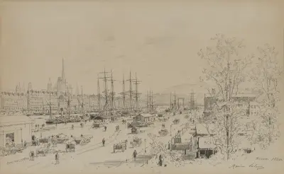 Port of Rouen av Maxime Lalanne