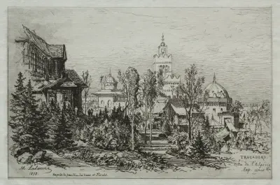 Der algerische Palast am Trocadéro von Maxime Lalanne