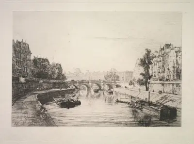 View from St. Michel Bridge av Maxime Lalanne