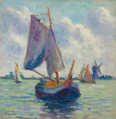 Holländische Boote von Maximilien Luce