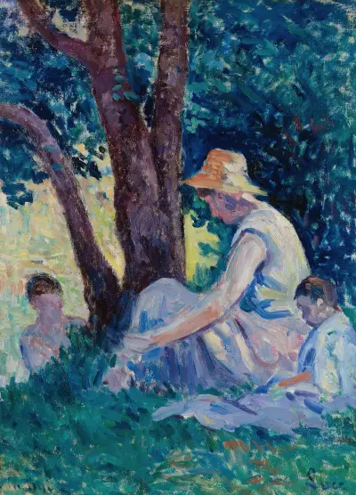 Bessy, un après-midi à la campagne av Maximilien Luce