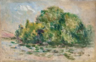 Trädgrupp av Maximilien Luce