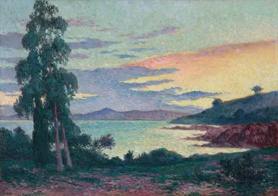La Fossette Saint-Clair, nära Lavandou av Maximilien Luce