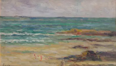 Havet utanför Honfleur av Maximilien Luce