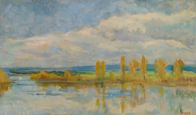 Die Seine bei Guernes von Maximilien Luce