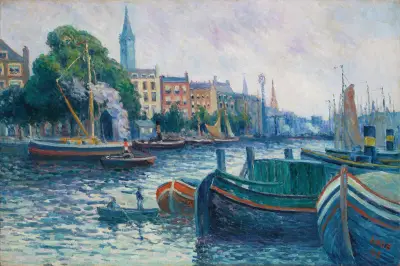 Leuvehaven, Rotterdam von Maximilien Luce