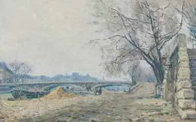 Le Pont De Solférino av Maximilien Luce