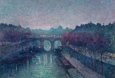 Le Pont-Neuf, La Seine, Petit Bras av Maximilien Luce