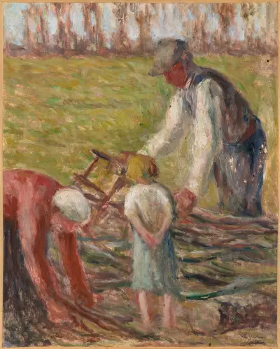 Der Holzsäger von Maximilien Luce