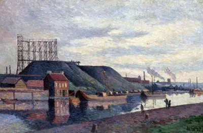 Les terrils de Sacré Madame av Maximilien Luce