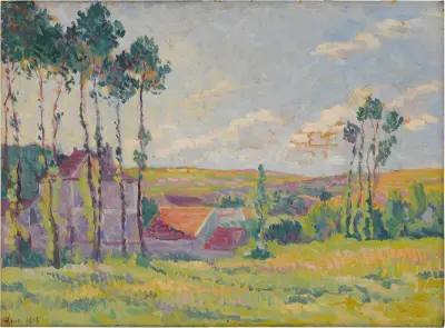 Moulineux, la teinderie av Maximilien Luce