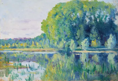 Moulineux, dammen av Maximilien Luce