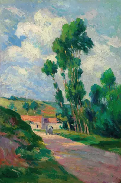Landskap vid Moulineux av Maximilien Luce