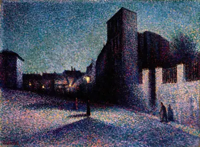 Rue Ravignan, Paris av Maximilien Luce