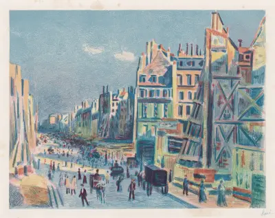 Rue Reamur av Maximilien Luce