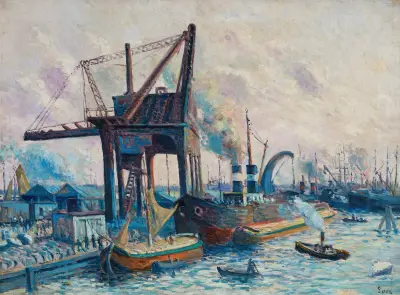 Minne från Rotterdam av Maximilien Luce