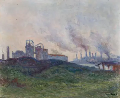 Fabrik am Kanal von Maximilien Luce