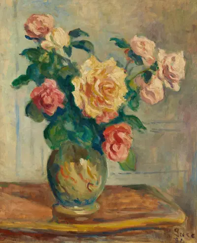 Váza s květinami – č. 1, Maximilien Luce