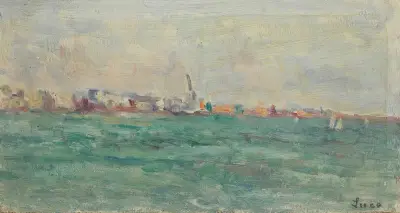 Utsikt över Paramé av Maximilien Luce