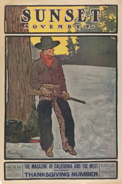 Sunset Magazine, Thanksgiving Number, November av Maynard Dixon