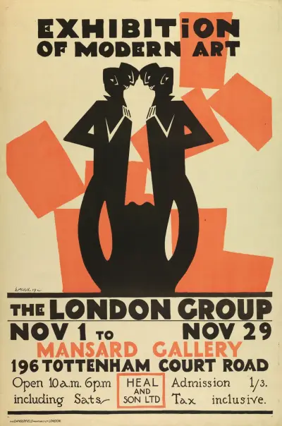 Exhibition of Modern Art-The London Group av Edward McKnight Kauffer