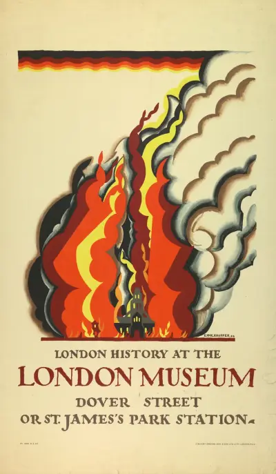 London History at the London Museum, for London Underground av Edward McKnight Kauffer