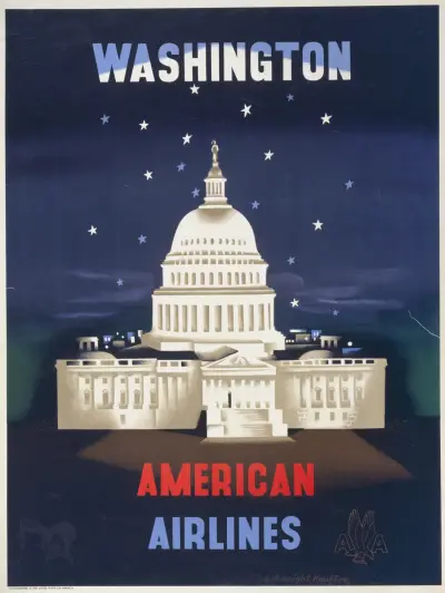 Washington, American Airlines av Edward McKnight Kauffer